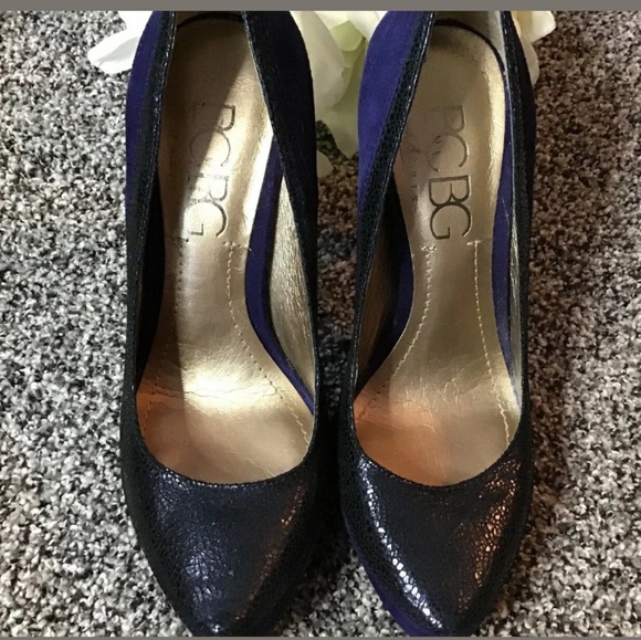 BCBG Paris Leather Suede Stilleto Pump - Picture 3 of 5